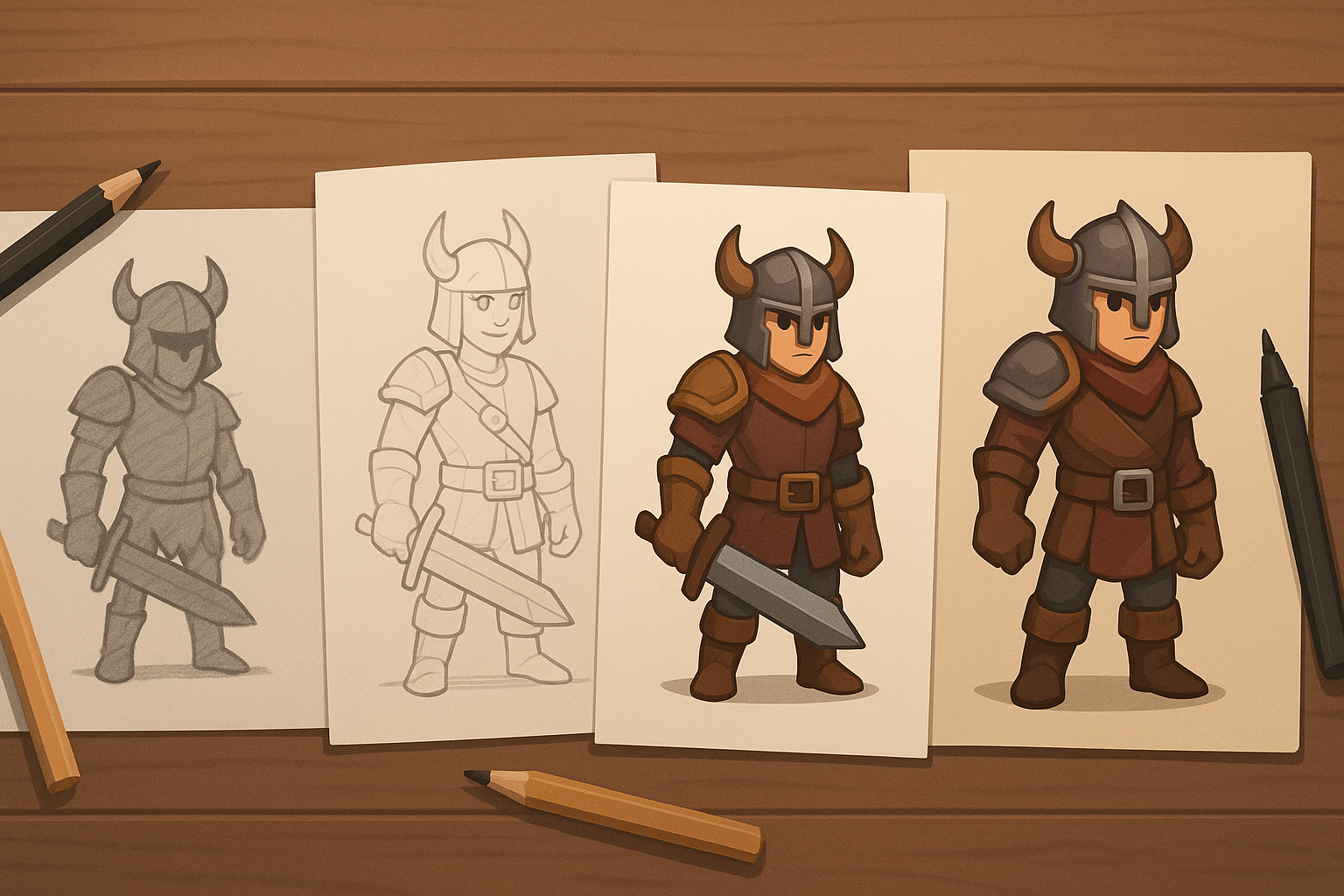 كيفية إنشاء شخصية لعبة لا تُنسى: من الرسم التخطيطي إلى النهاية